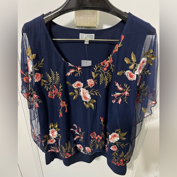 JM NEW NYLON COLLECTION BLOUSE size 2X - Picture 6 of 8